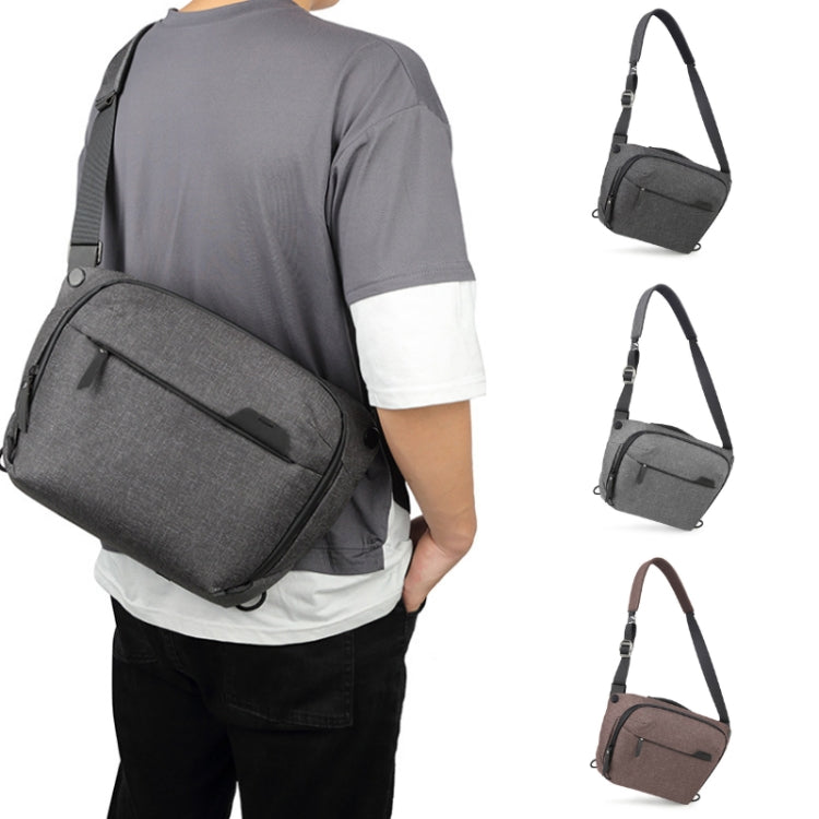 Portable Waterproof Photography SLR Camera Messenger Bag, Color: 6L Light Gray - Strap Satchel by PMC TechLife | Online Shopping South Africa | PMC TechLife | Buy Now Pay Later Mobicred