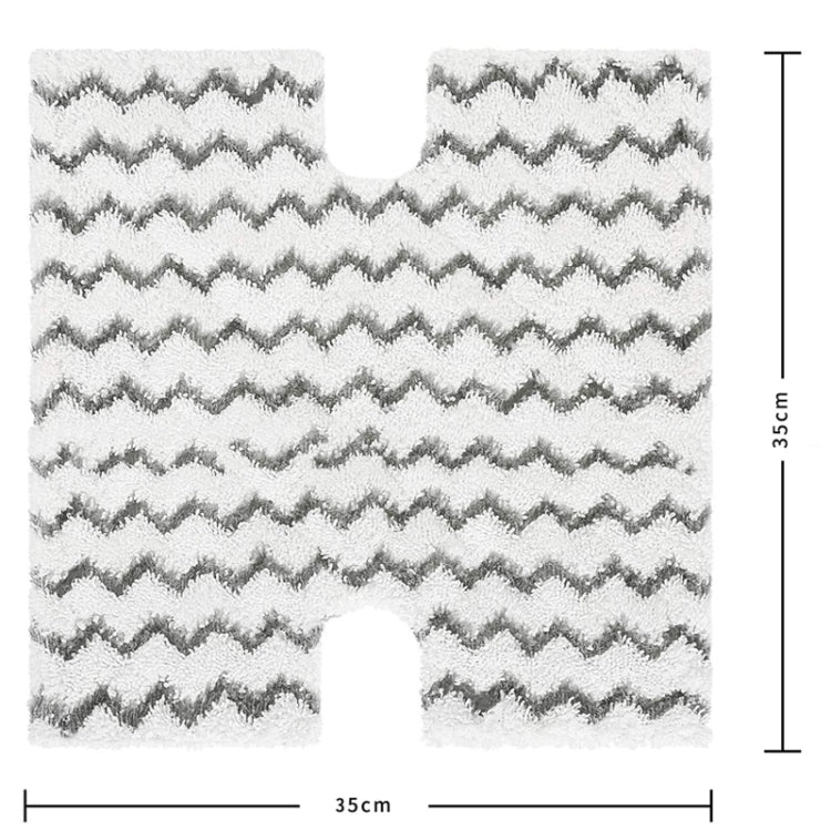 2PCS Steam Mop H Type Wiper For Shark P3 / P5 / P8 / T8 / S3973 / S5003D(Gray Black) - For Shark Accessories by PMC TechLife | Online Shopping South Africa | PMC TechLife | Buy Now Pay Later Mobicred