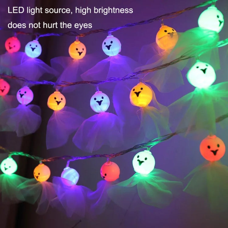 LED Halloween Decoration Luminous Cloth Ghost Ornament String Light 6m 40 Lights(White) - Halloween Decoration Lamps by PMc TechLife | Online Shopping South Africa | PMc TechLife | Buy Now Pay Later Mobicred