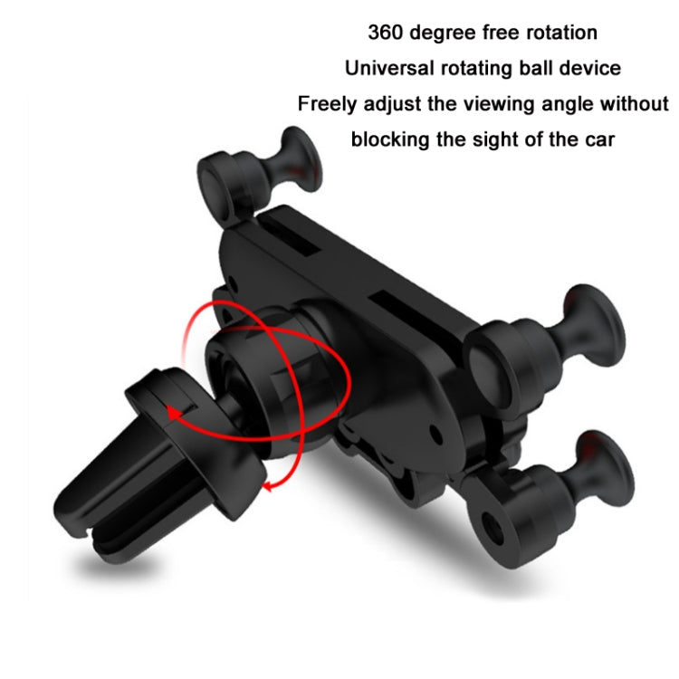 KM-20 Car Universal Air Outlet Gravity Mobile Phone Holder(Black) - free shipping - PMC TechLife - Order now!