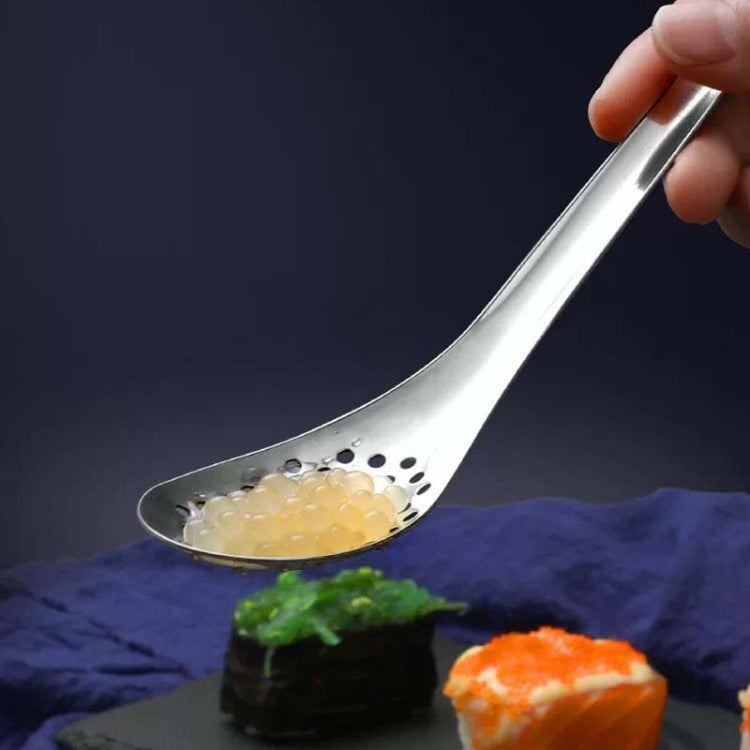 2 PCS 304 Stainless Steel Small Caviar Colander Molecular Cooking Spoon, Color: Black - Gadgets by PMC TechLife | Online Shopping South Africa | PMC TechLife | Buy Now Pay Later Mobicred