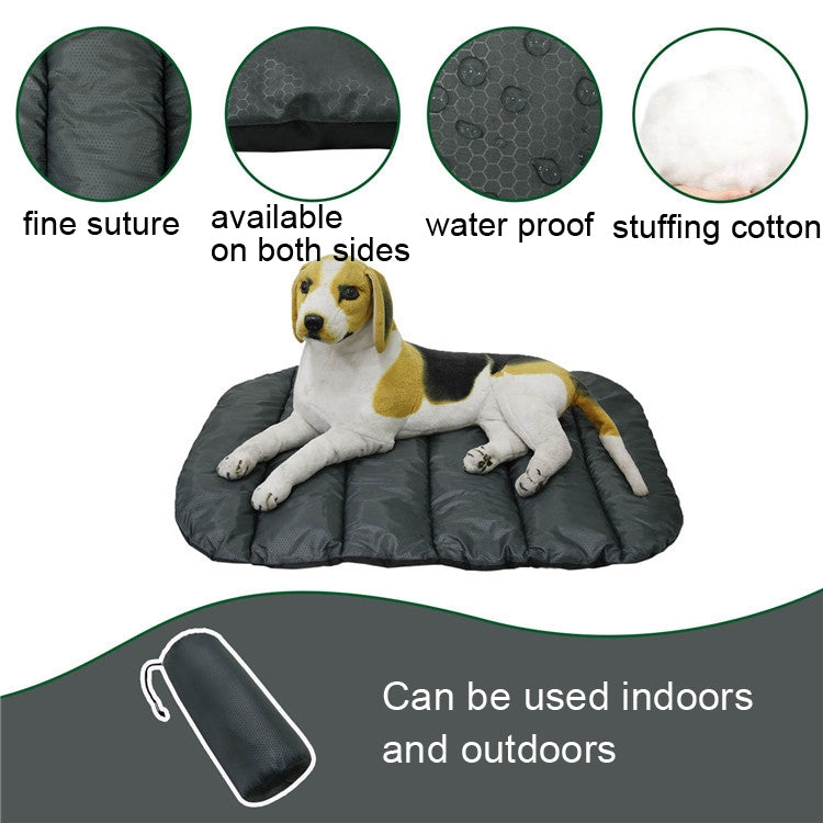 Pet Outdoor Waterproof Cushion Camping Cats And Dog Sleeping Pad, Size: Small 80x70cm(Grey) - Pads by PMC TechLife | Online Shopping South Africa | PMC TechLife | Buy Now Pay Later Mobicred