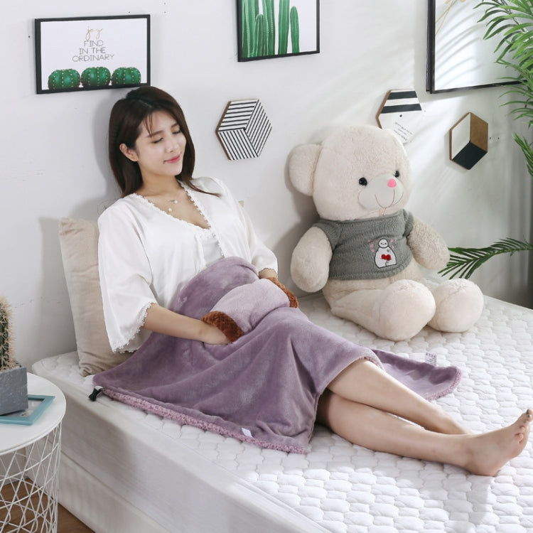 5V USB Electric Blanket Multi-functional Hand Warmer Knee Pad Flannel  Blanket 60x80cm(Camel) - Electric Blankets by PMC TechLife | Online Shopping South Africa | PMC TechLife | Buy Now Pay Later Mobicred