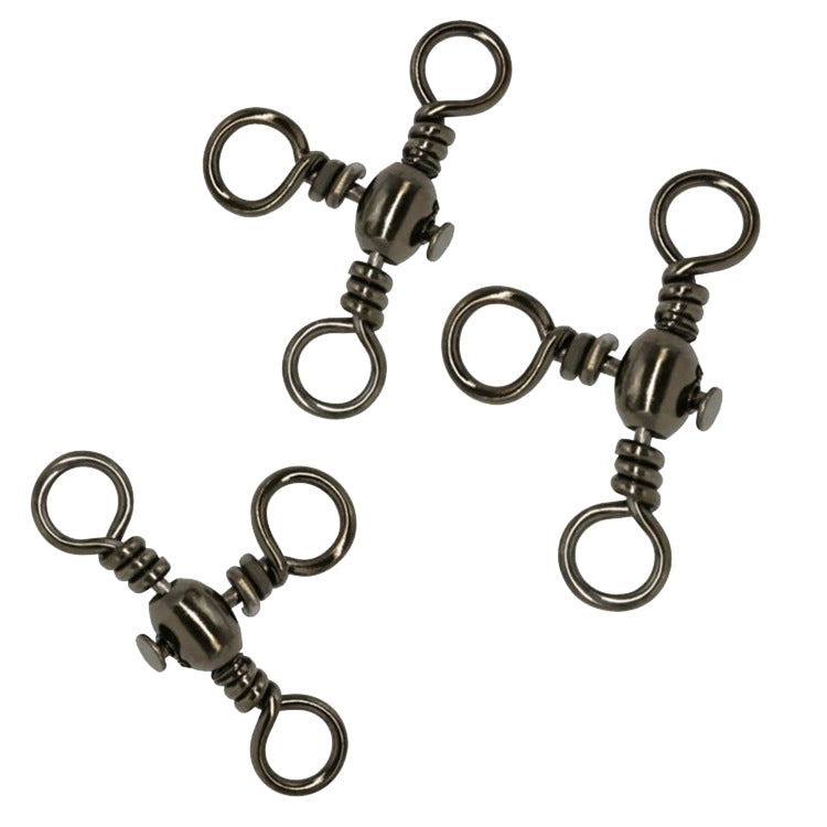 115 PCS / Box Bottle-Shaped Three-Pronged Swivel Stainless Steel Fishing Character Ring - Fishing Hooks by PMC TechLife | Online Shopping South Africa | PMC TechLife