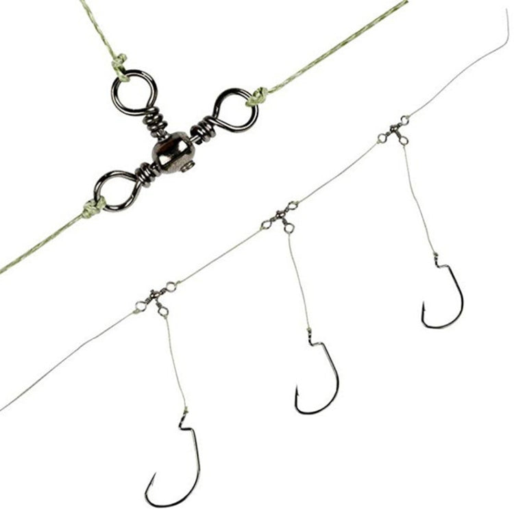 115 PCS / Box Bottle-Shaped Three-Pronged Swivel Stainless Steel Fishing Character Ring - Fishing Hooks by PMC TechLife | Online Shopping South Africa | PMC TechLife