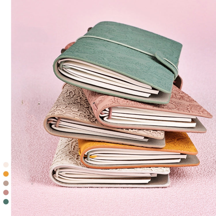 A6  Retro Lace Carved Girls Hand Ledger Diary With 3 Separate Inner Pages(Pink) - Notebooks by PMc TechLife | Online Shopping South Africa | PMc TechLife | Buy Now Pay Later Mobicred
