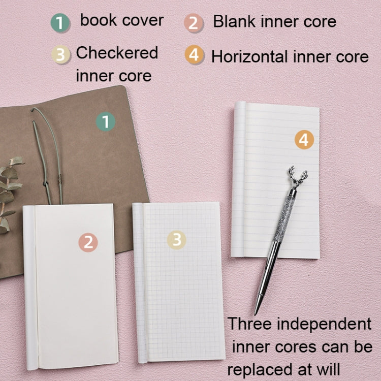 A6  Retro Lace Carved Girls Hand Ledger Diary With 3 Separate Inner Pages(Beige) - Notebooks by PMc TechLife | Online Shopping South Africa | PMc TechLife | Buy Now Pay Later Mobicred