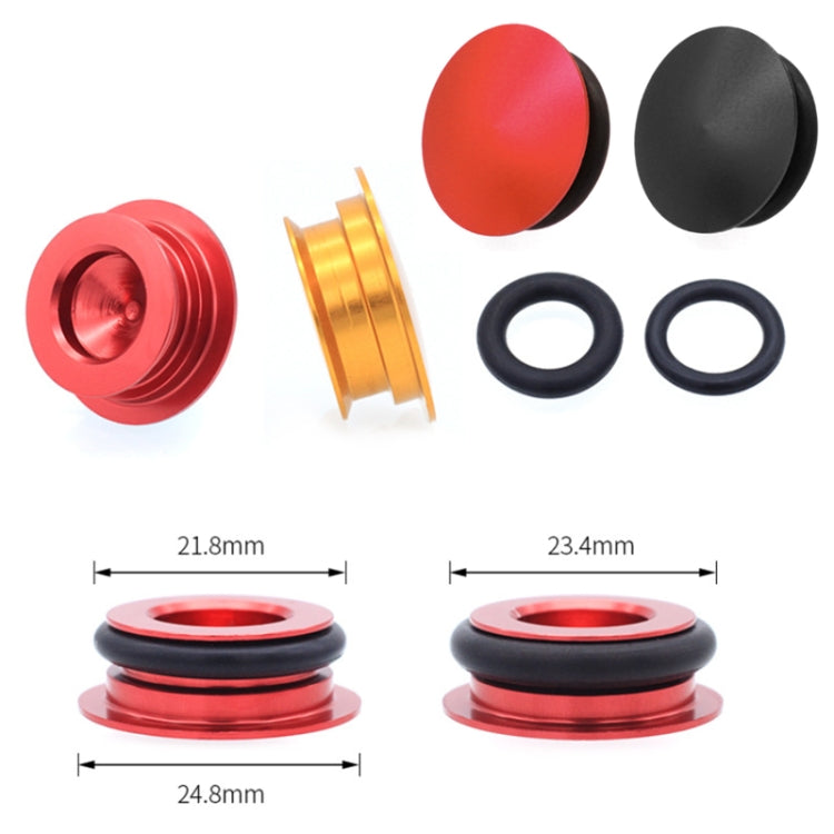 Bicycle Hollow Integrated CNC Aluminum Alloy Crankset Dust Cover, Size: 21-23mm(Red) - Maintenance tools by PMC TechLife | Online Shopping South Africa | PMC TechLife