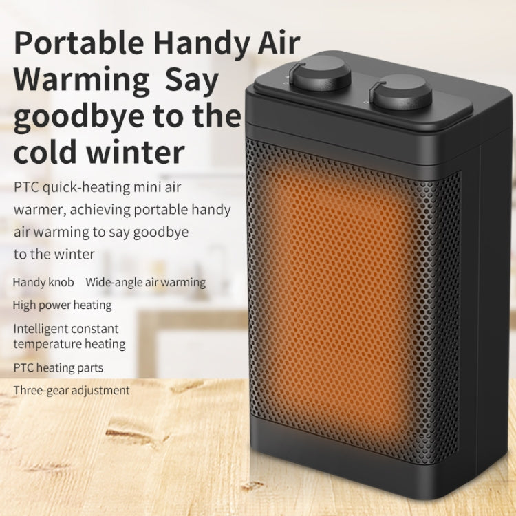 Office Household Mute Desktop Shaking Head Electric Heaters, Spec: Knob (EU Plug) - Electric Heaters by PMC TechLife | Online Shopping South Africa | PMC TechLife | Buy Now Pay Later Mobicred