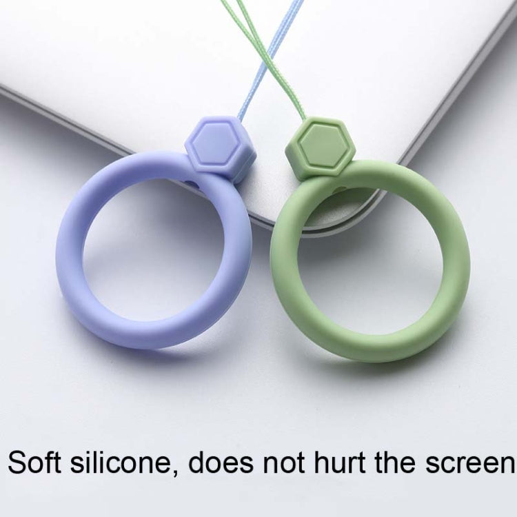 10 PCS Silicone Ring Mobile Phone Lanyard Water Bottle Anti-fall Pendant(Classic Black) - Lanyards & Wrist Straps by PMC TechLife | Online Shopping South Africa | PMC TechLife