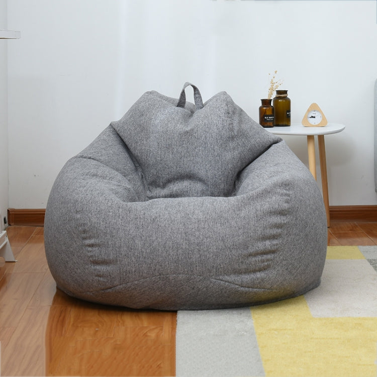 Lazy Sofa Bean Bag Chair Fabric Cover, Size: Large(Dark Gray) - free shipping - PMC TechLife - Order now!