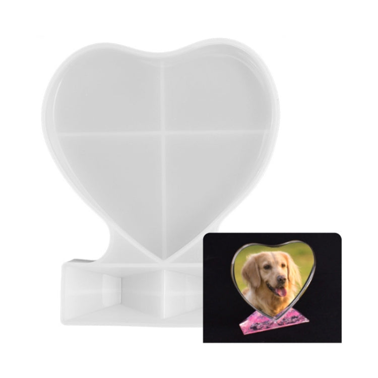 Heart-shaped Square Photo Frame Display DIY Silicone Mould, Spec: S (Heart-shaped) - Arts & Crafts by PMC TechLife | Online Shopping South Africa | PMC TechLife