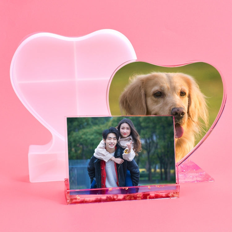 Heart-shaped Square Photo Frame Display DIY Silicone Mould, Spec: S (Heart-shaped) - Arts & Crafts by PMC TechLife | Online Shopping South Africa | PMC TechLife