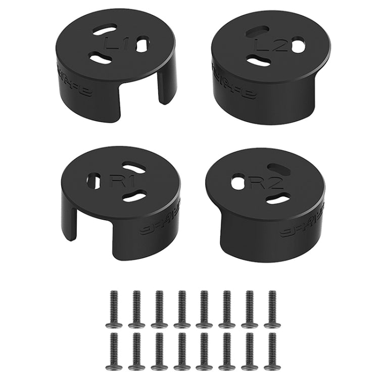 4 PCS / Set Sunnylife AT-MD475 Dust-proof Water-resistant Aluminum Alloy Motor Cover For DJI Avata(Black) - Other by PMC TechLife | Online Shopping South Africa | PMC TechLife | Buy Now Pay Later Mobicred