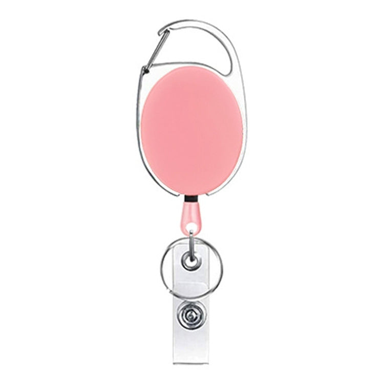 68cm Retractable Pull Badge Reel Zinc Alloy ID Lanyard Name Tag Card Badge Holder(Pink) - Name Card Holder by PMC TechLife | Online Shopping South Africa | PMC TechLife | Buy Now Pay Later Mobicred