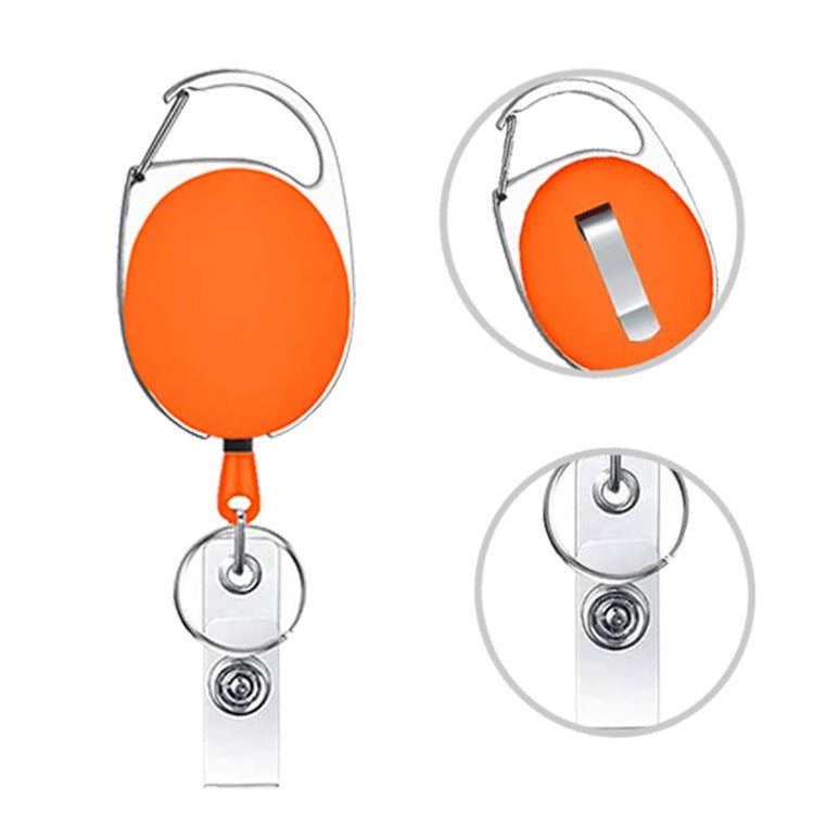 68cm Retractable Pull Badge Reel Zinc Alloy ID Lanyard Name Tag Card Badge Holder(Red) - Name Card Holder by PMC TechLife | Online Shopping South Africa | PMC TechLife