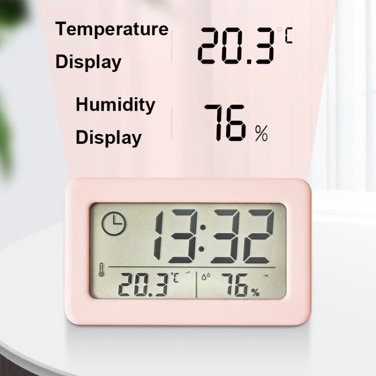 YD005 Mini Light and Thin LCD Screen Temperature/Humidity Meter Electronic Clock(Blue) - Alarm Clocks by PMc TechLife | Online Shopping South Africa | PMc TechLife | Buy Now Pay Later Mobicred