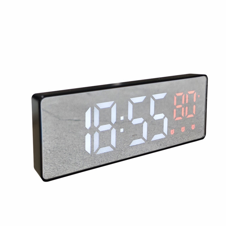 0715 Voice-activated LED Mute Date Temperature Display Electronic Clock(Black Shell Red Light) - Alarm Clocks by PMc TechLife | Online Shopping South Africa | PMc TechLife | Buy Now Pay Later Mobicred