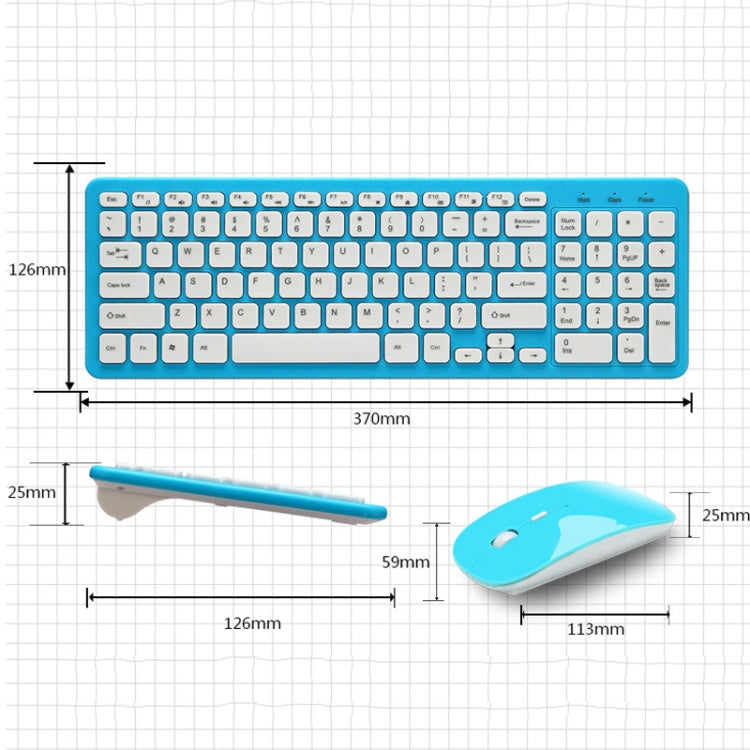 MLD-568 Office Gaming Mute Wireless Mouse Keyboard Set(White) - Wireless Keyboard by PMC Jewellery | Online Shopping South Africa | PMC Jewellery | Buy Now Pay Later Mobicred