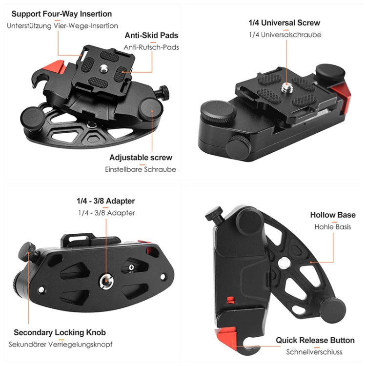 JMSUZ JMSUZ12412 For GoPro Quick Hanging Outdoor SLR Camera Waist Buckle(Orange) - free shipping - PMC TechLife - Order now!