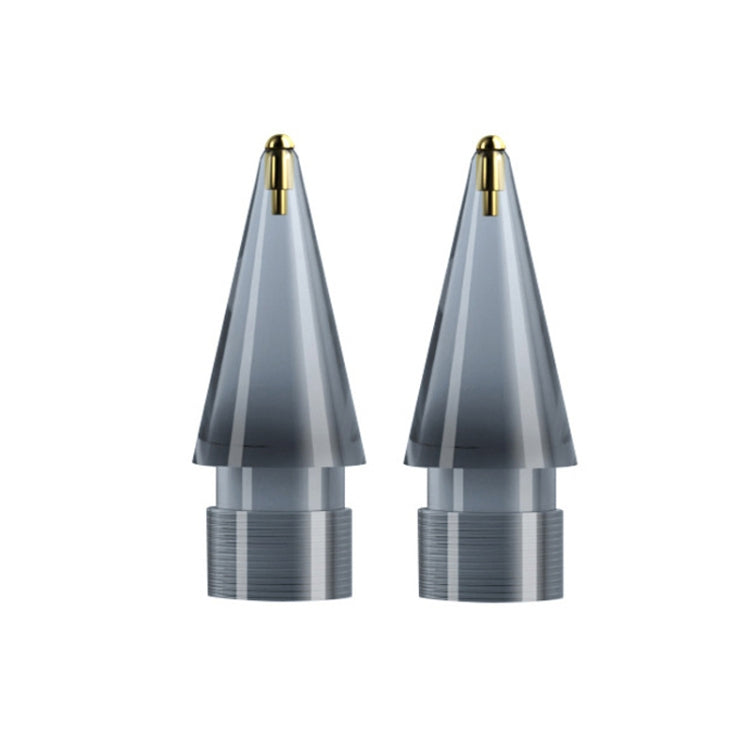 For Apple Pencil 1/2 2pcs Stylus Transparent Replacement Needle Nib, Spec: Round (Gray) - Pencil Accessories by PMc TechLife | Online Shopping South Africa | PMc TechLife | Buy Now Pay Later Mobicred