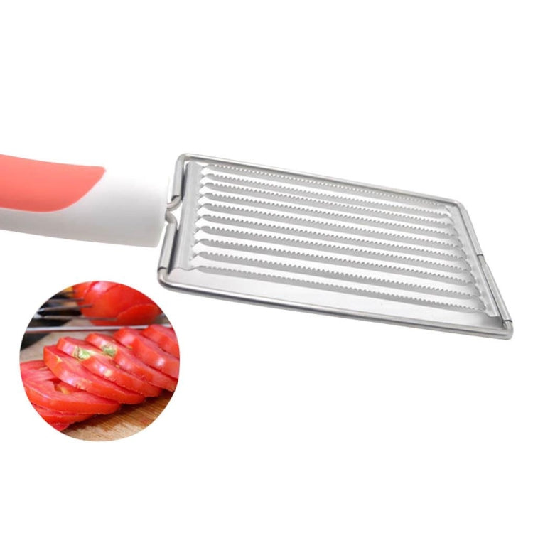 Tomato Luncheon Meat Slicer Non-slip Stainless Steel Fruit Cutter(Purple) - Cutter & Peeler by PMC TechLife | Online Shopping South Africa | PMC TechLife