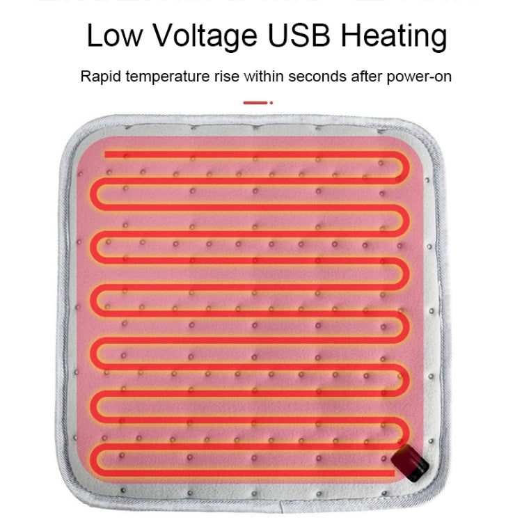 11696 5V USB Plug-in Car Timing Heating Seat Cushion(45x45cm) - Seat Accessories by PMC TechLife | Online Shopping South Africa | PMC TechLife | Buy Now Pay Later Mobicred