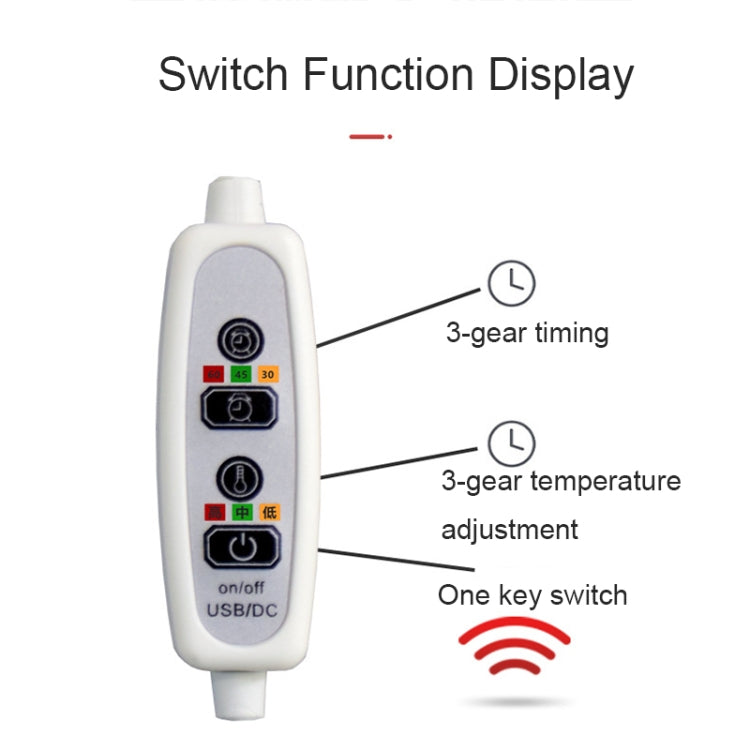 11696 5V USB Plug-in Car Timing Heating Seat Cushion(45x45cm) - Seat Accessories by PMC TechLife | Online Shopping South Africa | PMC TechLife | Buy Now Pay Later Mobicred