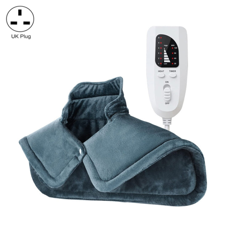 Electric Heated Thermal Shawl On The Back And The Neck UK Plug(Dark Gray) - free shipping - PMC TechLife - Order now!