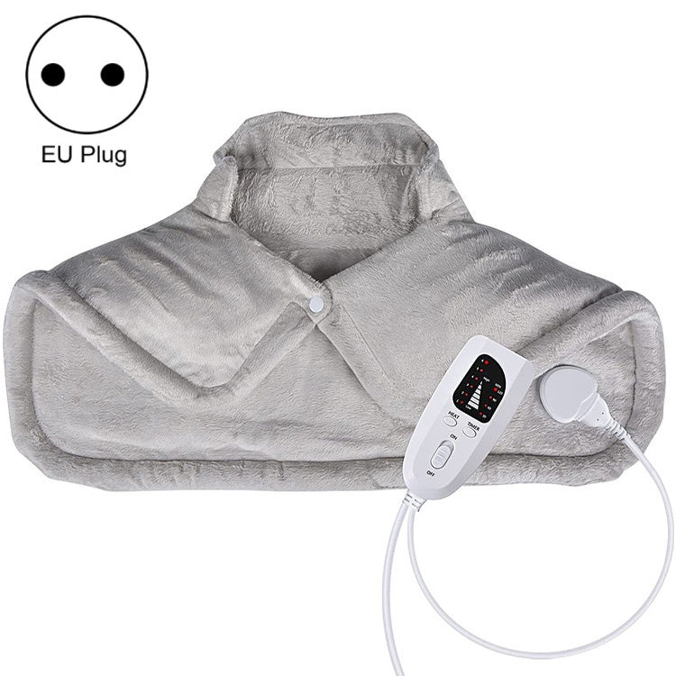 Electric Heated Thermal Shawl On The Back And The Neck EU Plug(Creamy-white) - free shipping - PMC TechLife - Order now!