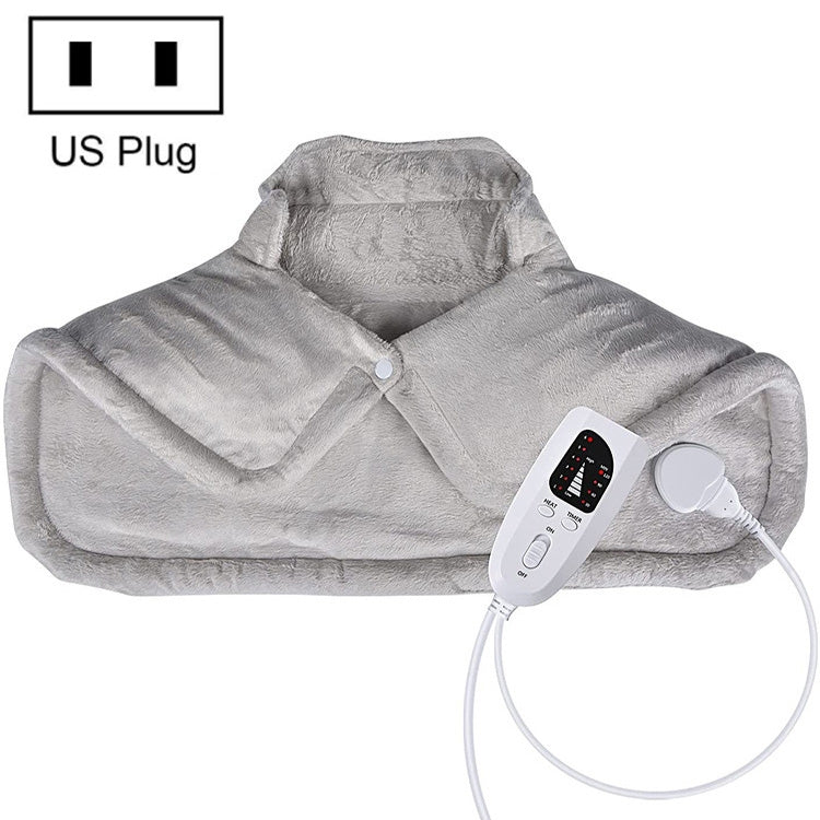 Electric Heated Thermal Shawl On The Back And The Neck US Plug(Creamy-white) - free shipping - PMC TechLife - Order now!