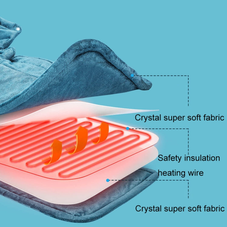 Electric Heated Thermal Shawl On The Back And The Neck US Plug(Creamy-white) - free shipping - PMC TechLife - Order now!