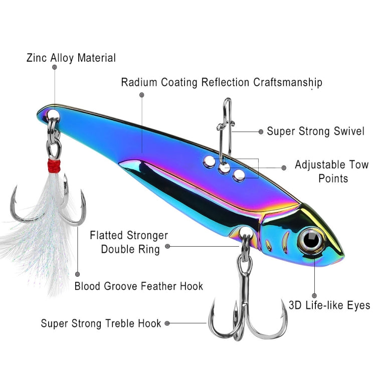 PROBEROS DW559 Colorful VIB Sequenant Far Subsidine Lure Bait, Specification: 7g - Fishing Lures by PROBEROS | Online Shopping South Africa | PMC TechLife | Buy Now Pay Later Mobicred
