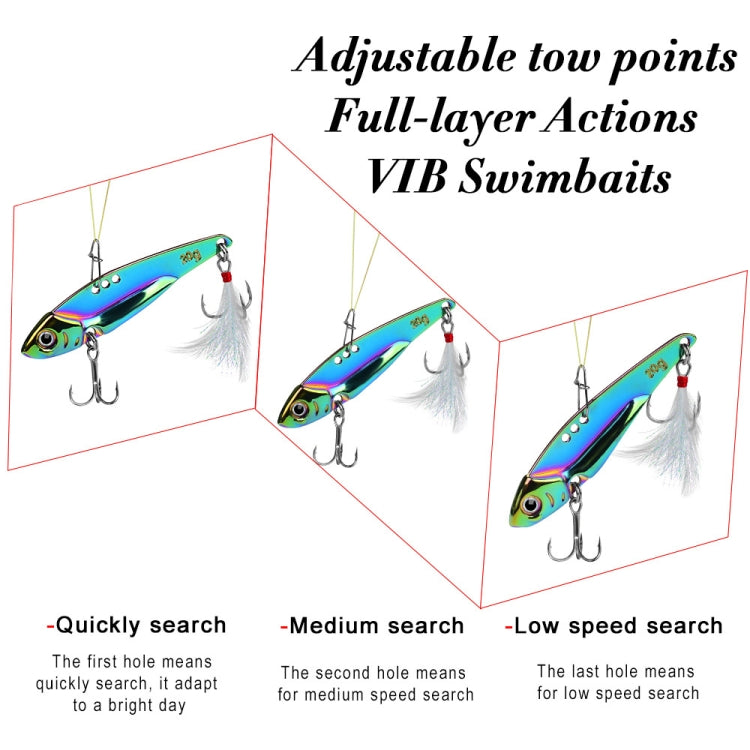 PROBEROS DW559 Colorful VIB Sequenant Far Subsidine Lure Bait, Specification: 12g - Fishing Lures by PROBEROS | Online Shopping South Africa | PMC TechLife | Buy Now Pay Later Mobicred