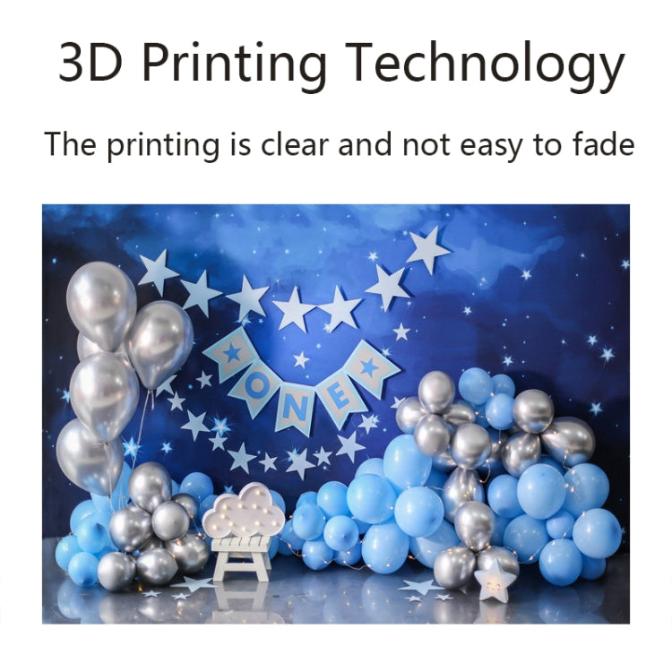 2.1m X 1.5m Birthday Party Shooting 3D Printed Background Cloth(4725) - Birthday Party by PMC TechLife | Online Shopping South Africa | PMC TechLife | Buy Now Pay Later Mobicred