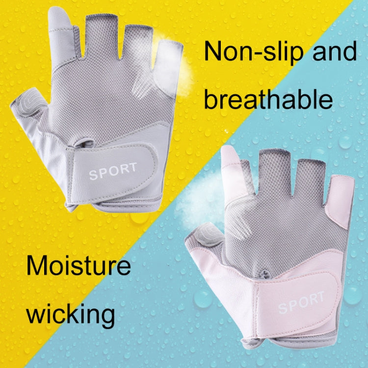 HF008 Outdoor Riding Non-slip Rock Climbing Sports Iron Jump Rope Gloves, Size: S(Monet Pink) - Safety Gloves by PMC TechLife | Online Shopping South Africa | PMC TechLife | Buy Now Pay Later Mobicred