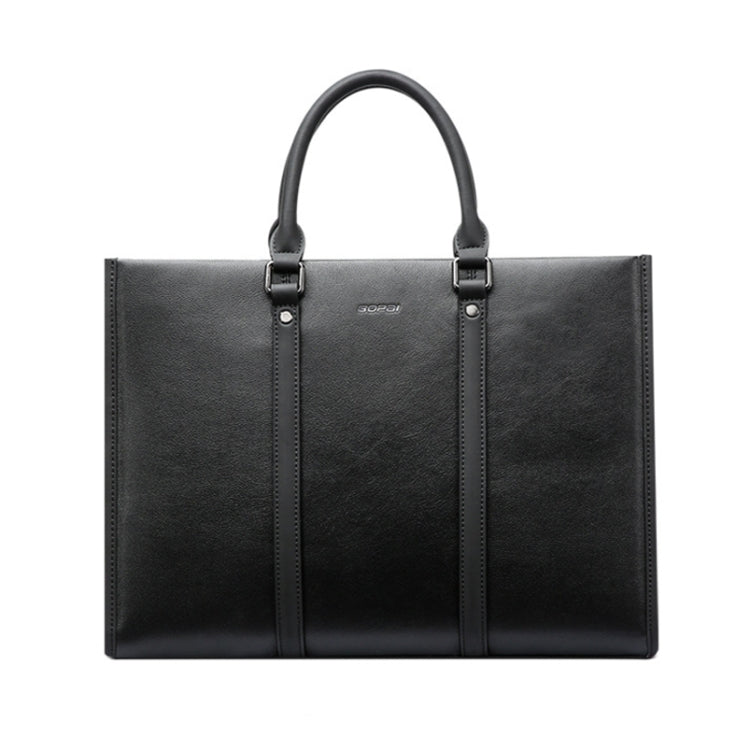Bopai 11-98711 Multifunctional Business Waterproof Wearable Laptop Handbag(Black) - 14.1 inch by PMC Jewellery | Online Shopping South Africa | PMC Jewellery | Buy Now Pay Later Mobicred