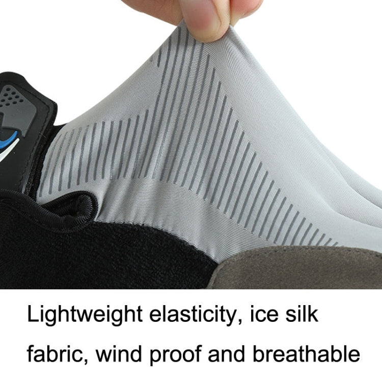 1 Pair QX0002 Sports Sunscreen Touch Screen Non-slip Wear Resistant Shock Absorbing Cycling Gloves, Size: L(Gray) - free shipping - PMC TechLife - Order now!