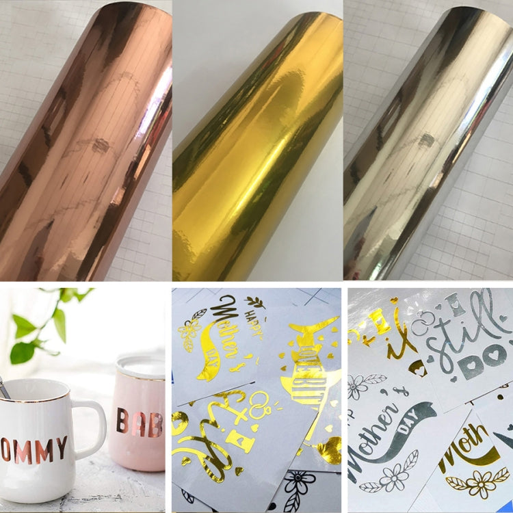 30cm x 100cm Glossy Metal Self Adhesive Vinyl Film DIY Cup Sticker Car Sticker, Color: Gold - free shipping - PMC TechLife - Order now!