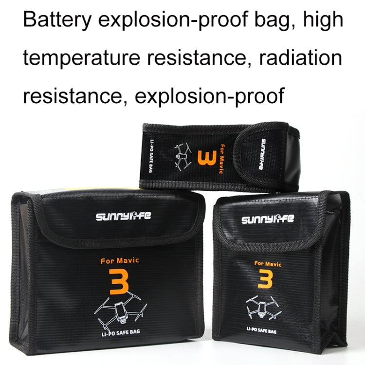 For Mavic 3 Sunnylife M3-DC104 Battery Safe Storage Explosion-proof Bags - Backpacks & Bags by Sunnylife | Online Shopping South Africa | PMC TechLife | Buy Now Pay Later Mobicred