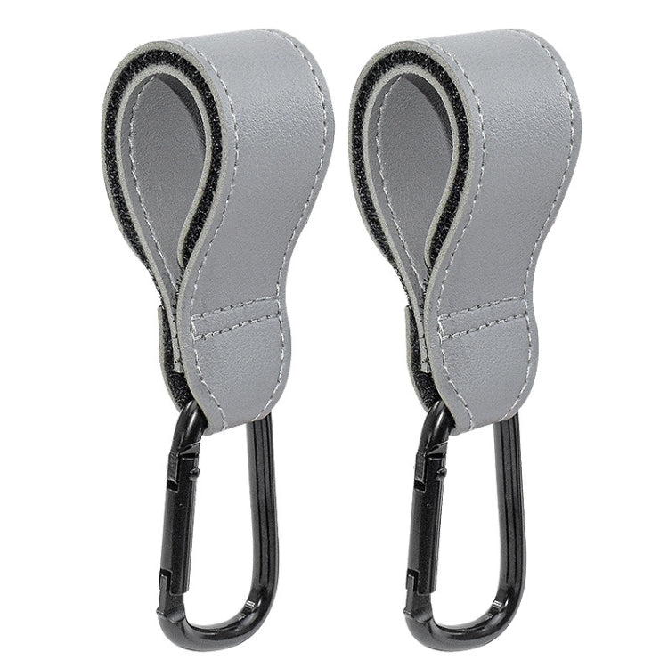 2 PCS Simple Multifunctional Electric Vehicle Bicycle Aluminum Alloy Climbing Buckle(Grey) - Strollers Accessories by PMC TechLife | Online Shopping South Africa | PMC TechLife