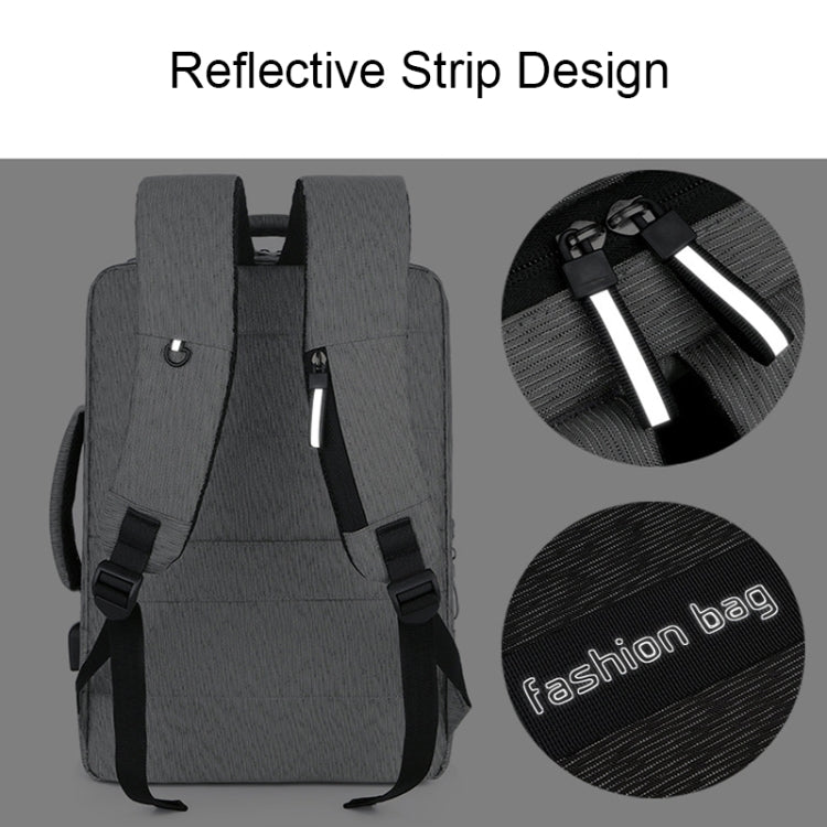 140 Large-capacity Business Commuter Laptop Backpack with USB Charging Interface(Black) - Backpack by PMC Jewellery | Online Shopping South Africa | PMC Jewellery | Buy Now Pay Later Mobicred