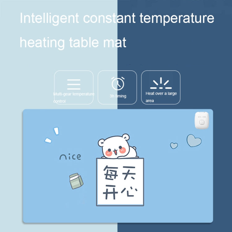 Intelligent Timing Heating Waterproof Warm Mouse Pad CN Plug, Size: 60x36cm(Happy Daily) - Mouse Pads by PMC TechLife | Online Shopping South Africa | PMC TechLife | Buy Now Pay Later Mobicred