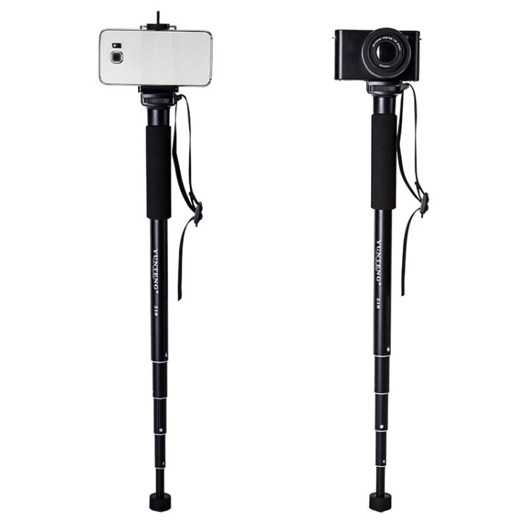 YUNTENG 218 Lightweight Portable Camera Single Frame Camera Phone Bracket(Black) - Monopods by YUNTENG | Online Shopping South Africa | PMC TechLife | Buy Now Pay Later Mobicred