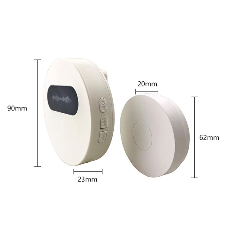 T10-1 1 For 1 Lighting Self-Power Generation Wireless Intelligent Doorbell(US Plug White) - Wireless Doorbell by PMc TechLife | Online Shopping South Africa | PMc TechLife | Buy Now Pay Later Mobicred