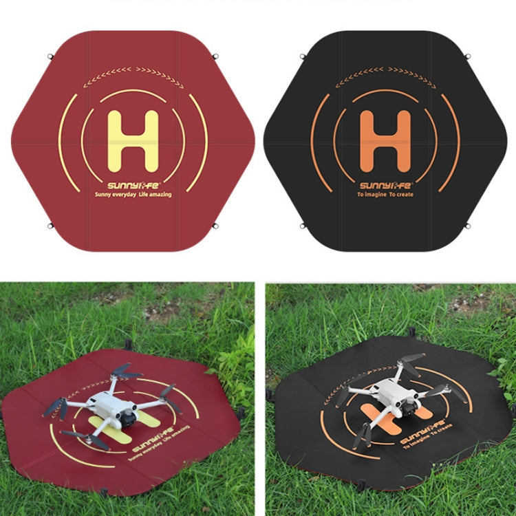 Sunnylife TJP09 For DJI Avata / Mini 3 Pro 60cm Waterproof Double Sided Folding Apron(Black Red) - Other by PMC TechLife | Online Shopping South Africa | PMC TechLife | Buy Now Pay Later Mobicred