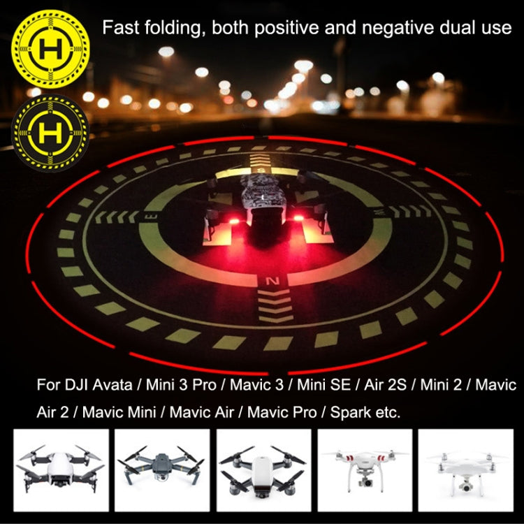 Sunnylife DJI-TJP07 For DJI Avata / Mini 3 Pro / Mavic 3 / Mini SE 70cm Adjust Luminous Night Light Apron(Yellow Black) - Other by PMC TechLife | Online Shopping South Africa | PMC TechLife | Buy Now Pay Later Mobicred