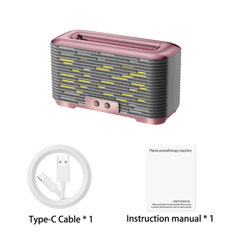 350ml Simulated Flame Aromatherapy Humidifier With Timing Function(Rose Gold) - free shipping - PMC TechLife - Order now!