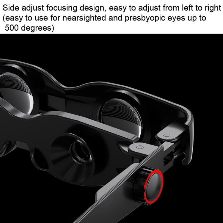 DM0125 3X Fishing Binoculars Adjustable Focus Glass Type Binoculars With Grey + Yellow  Lens - Binoculars by PMC TechLife | Online Shopping South Africa | PMC TechLife | Buy Now Pay Later Mobicred