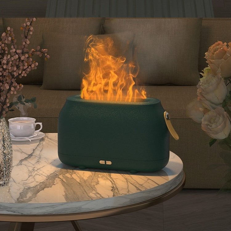 Simulation Flame Aromatherapy Humidifier Bedroom Ambient Light, Color: Green - free shipping - PMC TechLife - Order now!